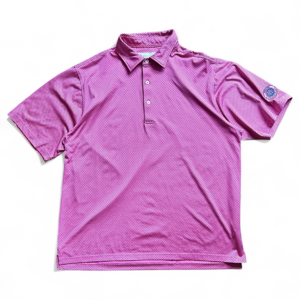 Donald Ross Magenta Performance Golf Polo Shirt Men’s Large Quiet Luxury